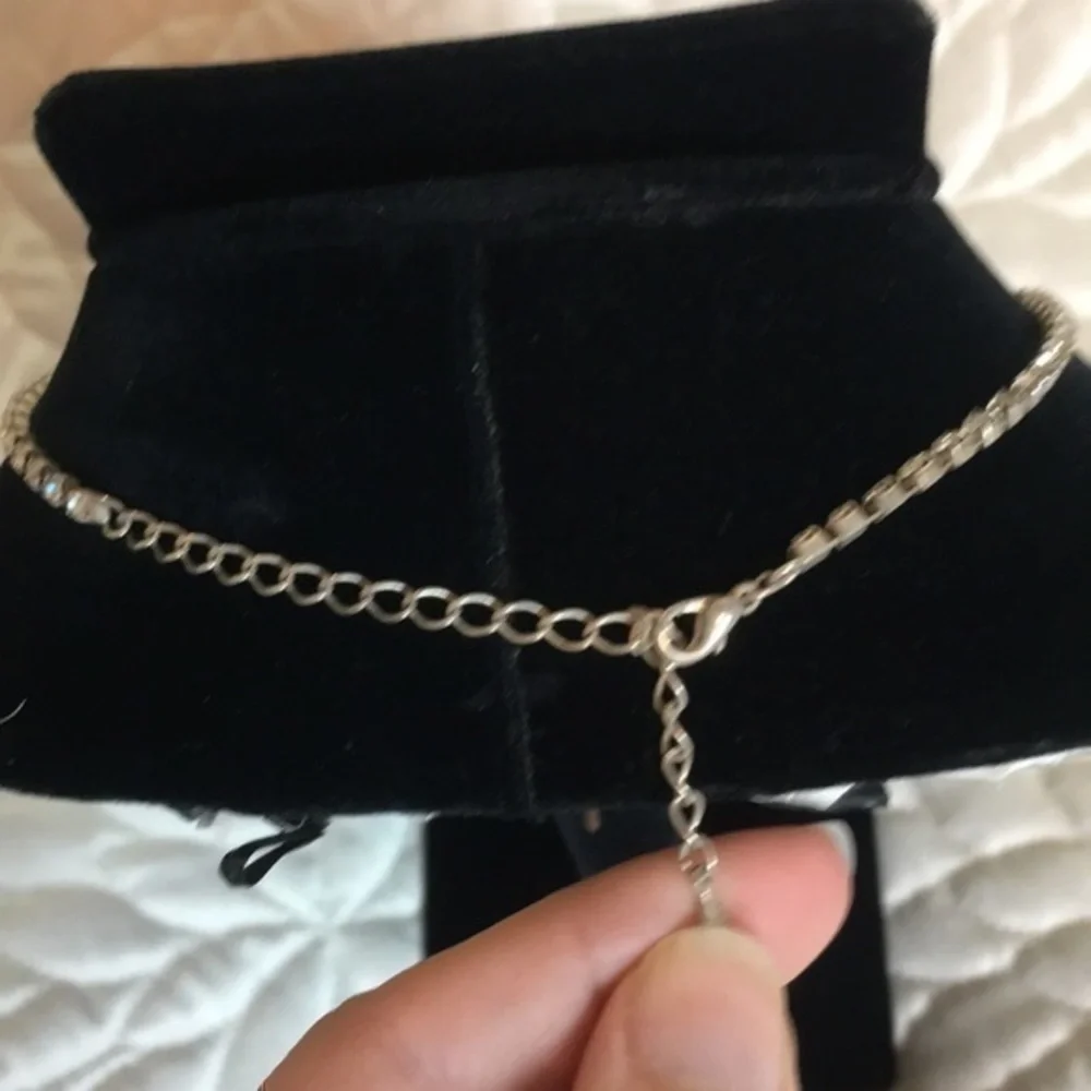 Rhinestone Necklace collar & Earrings Set crystal - Picture 8 of 16